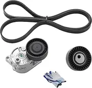 ATPPCCE 90K-38201 (3PCS 38201+38069+K060605) Serpentine Belt Drive Component Kit Fit For
