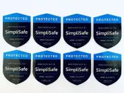 Door/Window Stickers - Home Security Alarm Decal for Simpli-Safe (8 Pack)