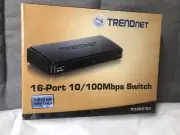 TRENDnet 16-Port 10/100Mbps Fast Ethernet Switch SEALED NEW