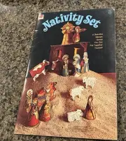 Vintage 1973 Whitman Nativity Set Book Press Out Paper Doll Set Unused