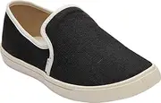 [TOMS] Women's Clemente Burlap Slip-On, 6 B(M) US, Black Heritage