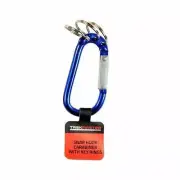 Taskmaster Aluminium Carabiner with 3 Key Rings - 2 Pack - Australia Brand
