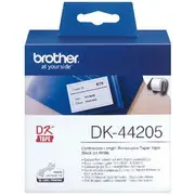 Brother DK 44205 Paper Tape Removable 62mm Black on White