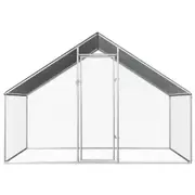 Large Outdoor Chicken Cage Coop Chook Hen House Galvanised Steel Bird Aviary