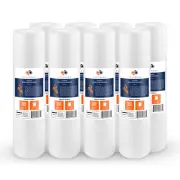 8PK of Big Blue 1 Micron 20" x 4.5" Sediment Water Filter Cartridge by Aquaboon