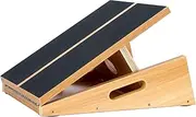Professional Wooden Slant Board, Adjustable Incline Board and Calf Stretcher, Stretch Board - Extra Side-Handle Design for Portability - 16" X 12.5", 5 Positions (450 LB Capacity)