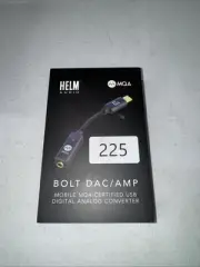 HELM Audio Bolt DAC/AMP, USB-C Portable High-End DAC/Headphone Amplifier - BLACK