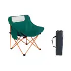 Outdoor folding chair camping moon chair green