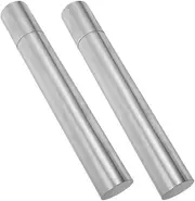 HONMEET 2pcs Birth Certificate Tube: Document Holder Tube For Birth Certificates Diplomas Posters Scroll - Stainless Steel Cylinder Storage Holder For Home