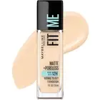 Maybelline Fit Me Matte + Poreless Liquid Oil-Free Foundation Makeup, Light Beig