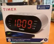 Timex - AM/FM Dual Alarm Clock Radio w/ 1.2 Inch LED Display