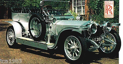 ROLLS-ROYCE SILVER GHOST SPEC SHEET/Brochure/Pamphlet: 1912,1913,1914,......