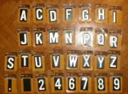 1-1/2" Cole White Reflective Metal Mailbox House Letters or Numbers
