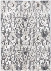 Chelsea Damask Plush in Grey Rug
