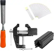 Perfeclan Golf Grip Kit for Regripping Grip Tape Removal Tool Regripping Accessories Installation Kit 15 Tapes Table Vise Rubber Clamp