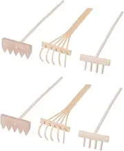 ifundom 6pcs Sand Table Accessories Rake Tool Decoration Sandbox Rake Mini Zen Rake Miniature Zen Garden Rake Garden Sand Rake Drawing Stylus Small Desktop Decoration Mini Bamboo