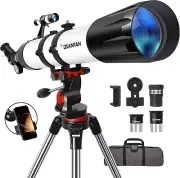 Telescope,90mm Aperture 800mm Telescopes for Adults Astronomy,Portable Professio