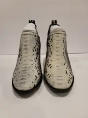 New Jeffrey Campbell Rosalee Snakeskin Ankle Bootie Boots Womens 8.5