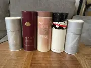 Avon VTG Body Powder Perfumed Talc LOT of 5 Imari Rare Diamonds Musk Contrast