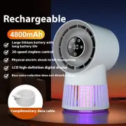 GGP Portable Rechargeable Mosquito Killer Lamp With Adjustable Fan 4800Mah Battery