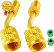 R410A Adapter for Mini Split HVAC System 5/16" Female Quick Couplers X 1/4"