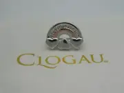 Welsh Clogau Silver & 9ct Rose Gold Enfys Bach Rainbow Heart Pin Badge RRP £129