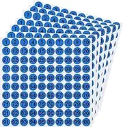 Number Labels - 7X Consecutive Number Stickers,1 Inch Tear Resistant Adhesive Decal 1 to 100 for Indoor Outdoor Locker Toolbox Classification