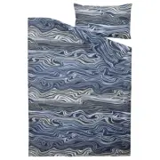 Ikea KLIPPNEJLIKA Twin Duvet Cover And Pillowcase Bed Set Blue/Multicolor