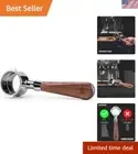 Innovative 51mm Portafilter with Walnut Handle for Seamless Espresso Experience