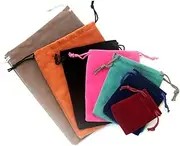 10pcs Wine Red Drawstring Bags Jewellery Pouches for Weddings Parties Candy Travel Versatile Favor Bags for Sweets Chocolates Jewelry Storage