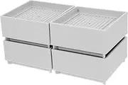 AUTSUPPL Versatile Square Foot Pads Set of 4 for Furniture Elevation Bed Table Chair Appliance Risers