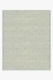 245' x 305' | Machine Washable Runner Rug | Kid & Pet Friendly | Indoor Rug | Rove Soft Aqua Flatwoven Rug | Ruggable