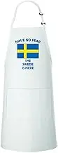 Have No Fear Swedish Is Here Sweden Swedes Cotton Adjustable Bib Kitchen Apron