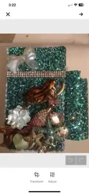 Mermaid Cigarette pack holder. Cigarette Case, With Lighter