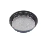 Mastercraft Crusty Bake 24cm Non-Stick Deep Pie Tart Tin - Black