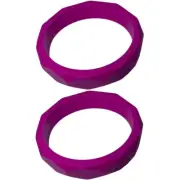 Lil' Jumbl BPA Free Baby Teething Bracelet BT012 Violet LOT OF 2