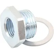 Aeroflow M18 X 1.5mm Reducer M12 X 1.25O2 Oxy Sensor Bush Steel Zinc - AF991-M18-M12
