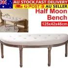 Half Moon Window Bench Tufted Bedroom Suite End of Bed AU