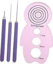OFFIGAM 4pcs Paper Quilling Tools Kit Ergonomic Curling Needle Pen Slotted Roller for DIY Crafts Scrapbooking Card Making and Paper Decoration Projects