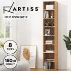 Artiss Bookshelf 8 Tiers Display Book Cube Shelves CD DVD Storage MILO Pine