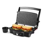 Panini Maker, 2 Slice Panini Press Grill, Sandwich Maker Non-Stick Coated
