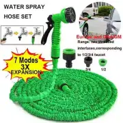 NEW50ft Watering artifact garden hose expandable magic hose 7-function water gun
