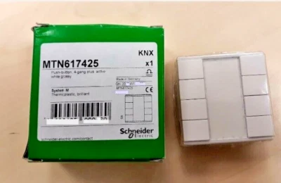 Knx Schneider Electric MTN617425 Push-button, 8-gang+frame