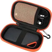 Hard Case For Sandisk Extreme Pro/Sandisk Extreme Portable External SSD 128GB 500GB 1TB 2TB Protective Storage Travel Bag (Orange)