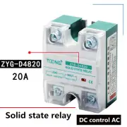 ZYG-D4820 single-phase solid state relay DC4-32V DC-AC AC24-480V 20A SSR-20DA