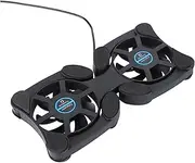 OSOLADY Portable Laptop Cooler Fan Pad 2 Fans Notebook Cooling Pad 70mm Large Airflow Energy Saving Pro