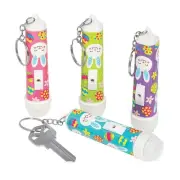 Easter Flashlight Keychains, Apparel Accessories, 12 Pieces