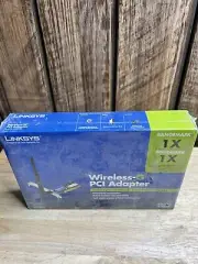 LINKSYS WIRELESS-G PCI ADAPTER WMP54G 2.4GHZ NOS AND FACTORY SEALED