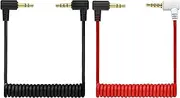 tunghey 2Pack 3.5mm TRS to TRRS Microphone Patch Cable Mic Cord Compatible with IP-Hone, Smartphone, Tablets for Ro-de SC7, Vide-oMic, Vide-oMicro Go, BO-YA & Other External Mic 0.65M