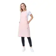 Linen/Viscose Bib Apron Blush Clementine